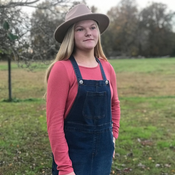 Denim jumpers overall midi dress modest - Picture 2 of 10